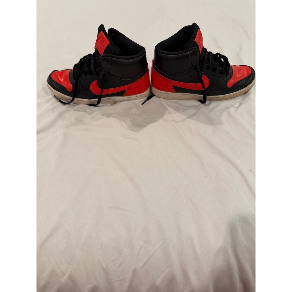 Nike Ebernon Mid Mens Black University Red Sneakers AQ1773-005 Size 8 - Picture 4 of 8